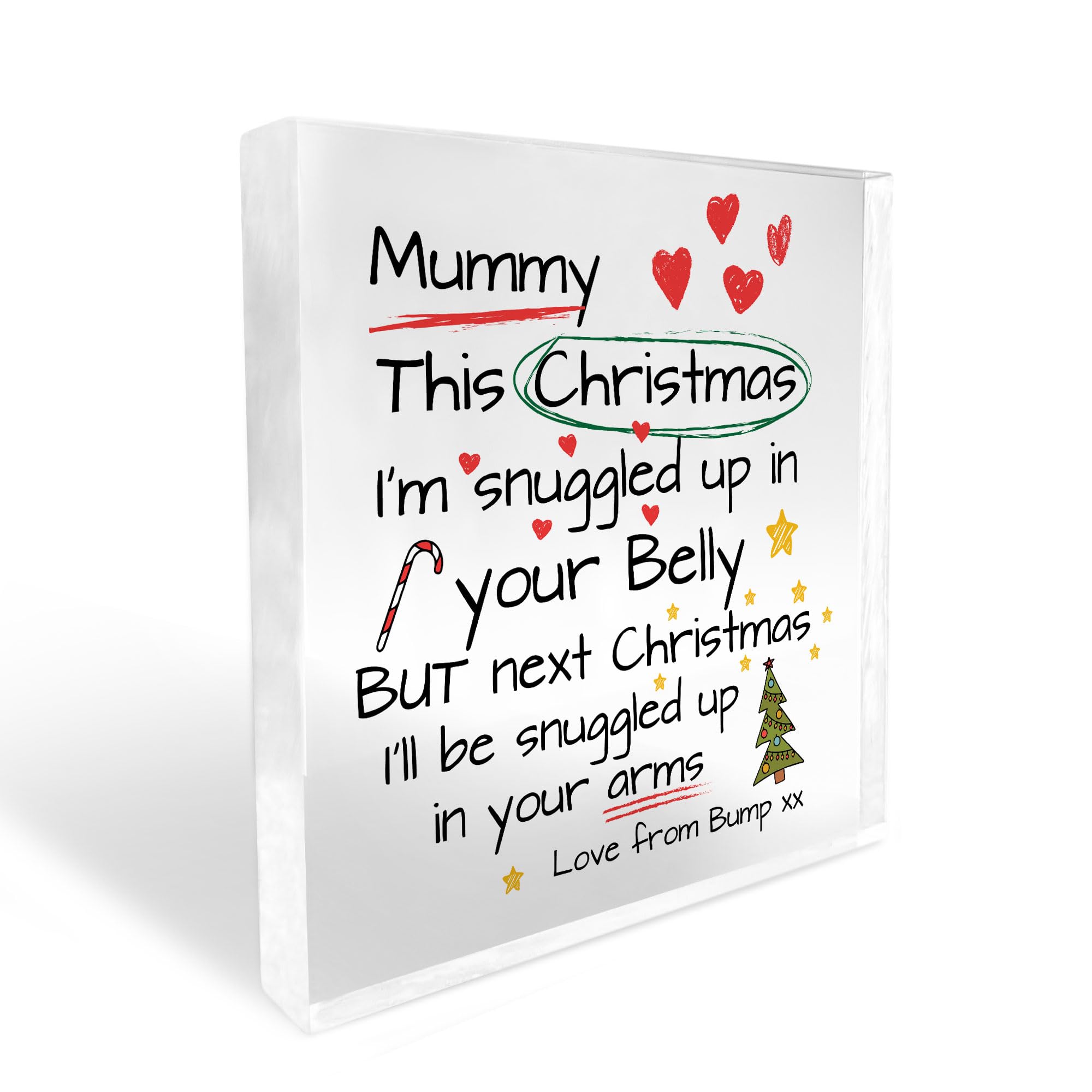 Red Ocean Mummy From Bump, Bump, Mummy To Be, Gift For Mummy To Be Keepsake