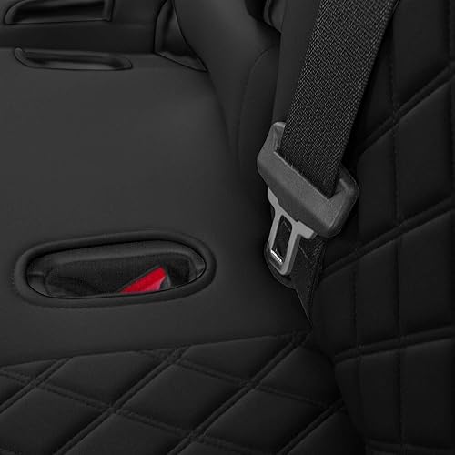 Miniatura 4 de FH Group Fundas de asiento personalizadas para Tesla Modelo Y, fundas de asiento de neopreno resistentes al agua, juego trasero negro