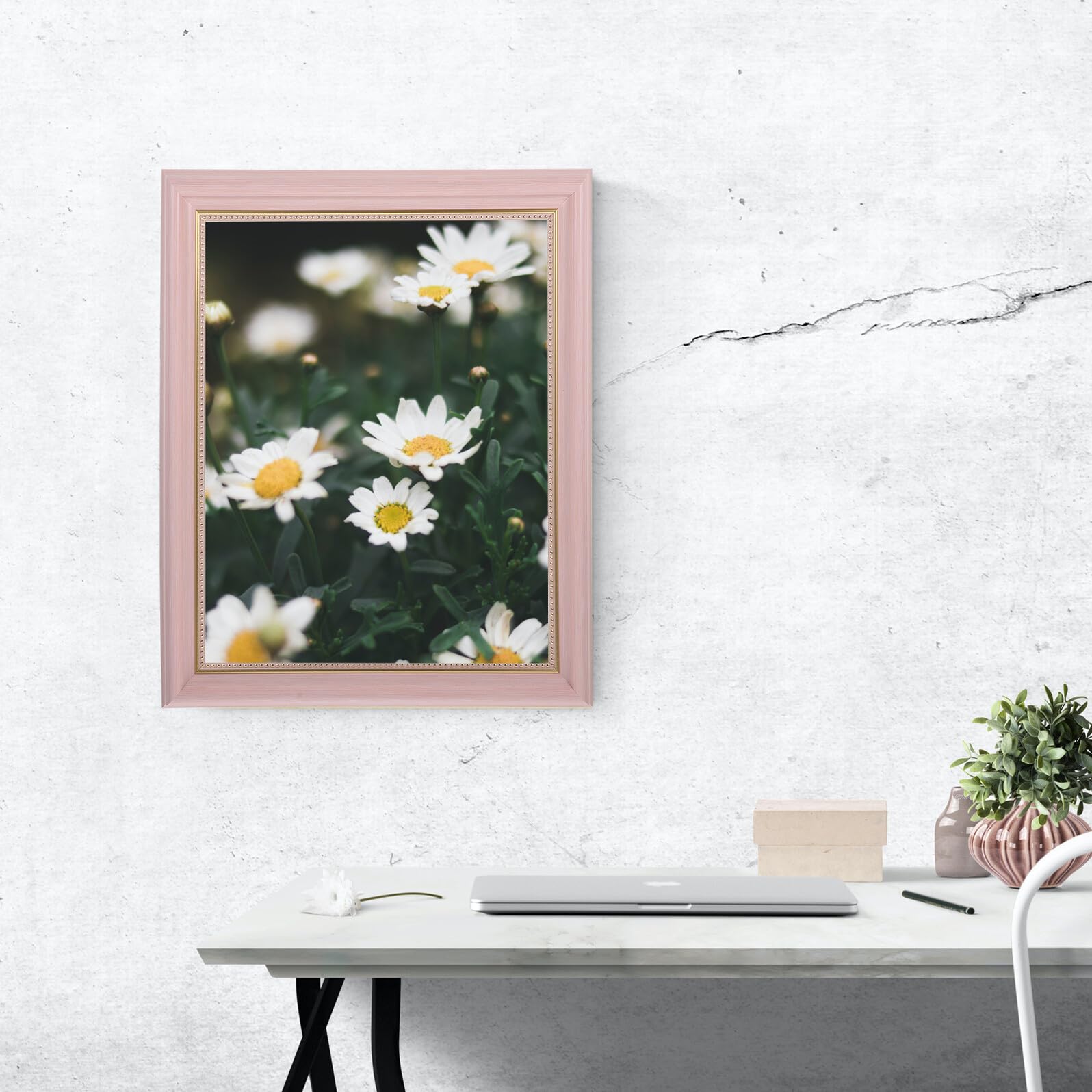 Cadre D'album Disque en Bois pour Peinture à L'huile, Bord Poli et Lisse, Assemblage Facile, Design Simple Naturel pour Décoration Murale D'garçon et Filles DIY