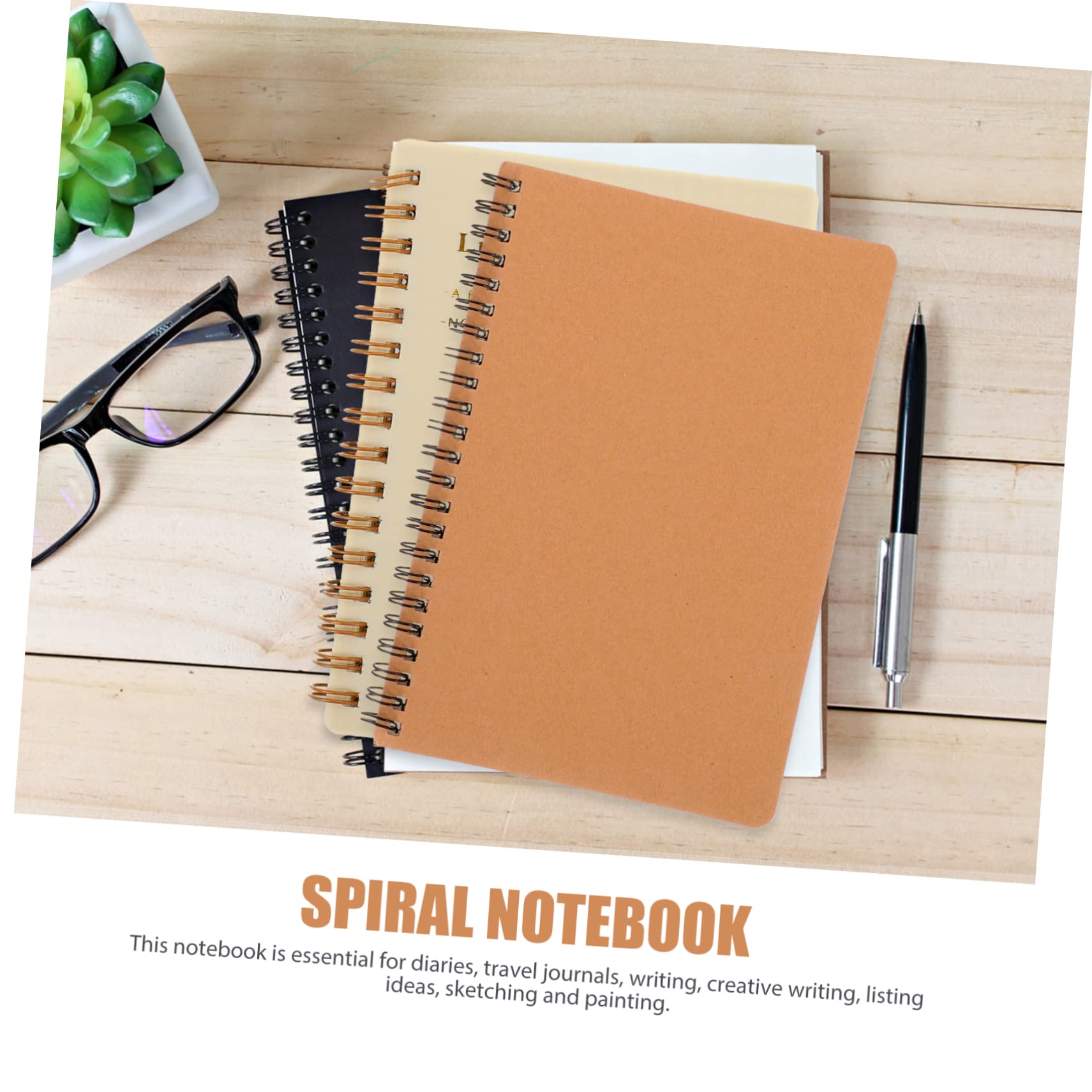 10piezas Cuaderno Espiral Libreta Para Notas Diario y Organización Personal Para Estudiantes y Oficina Tapa De Cartón Duro