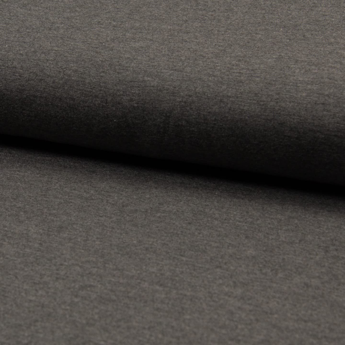 Plain Bamboo Jersey Fabric Material - Dark Grey, 1Mtr 100cm x 150cm