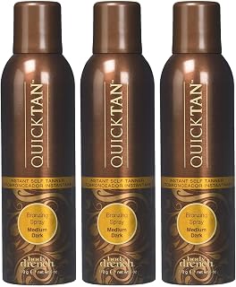 Body Drench QuickTan Bronzing Spray Instant Self Tanner, Medium/Dark, 6 Fl Oz (Pack of 3)