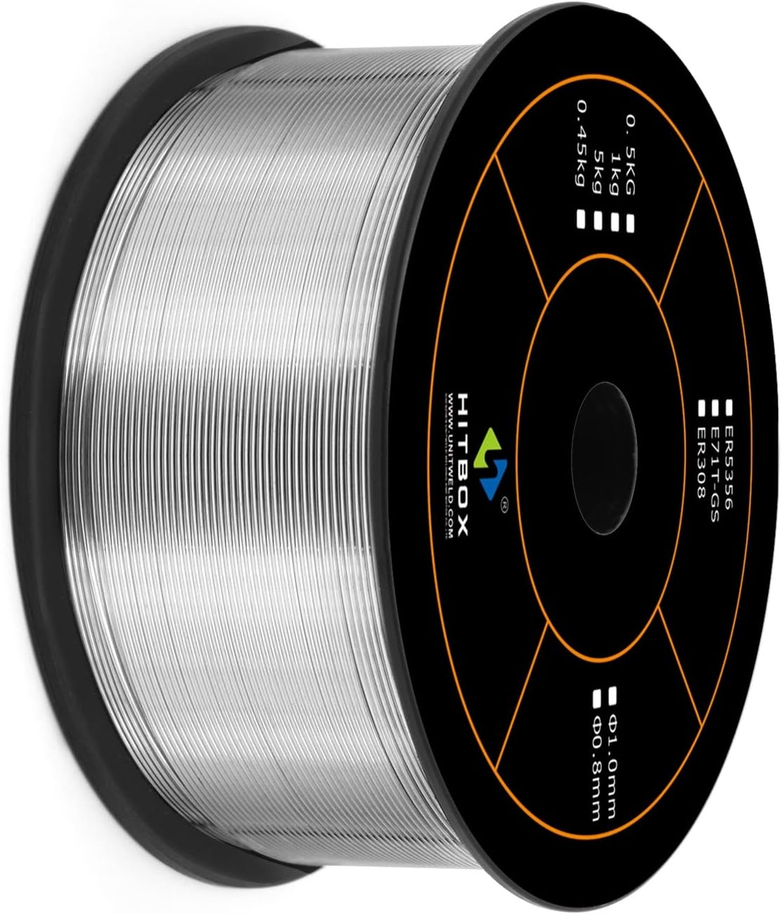 HITBOX 1KG 0.8MM Flux Cored Wires E71TGS Welding Wire for MIG Welder