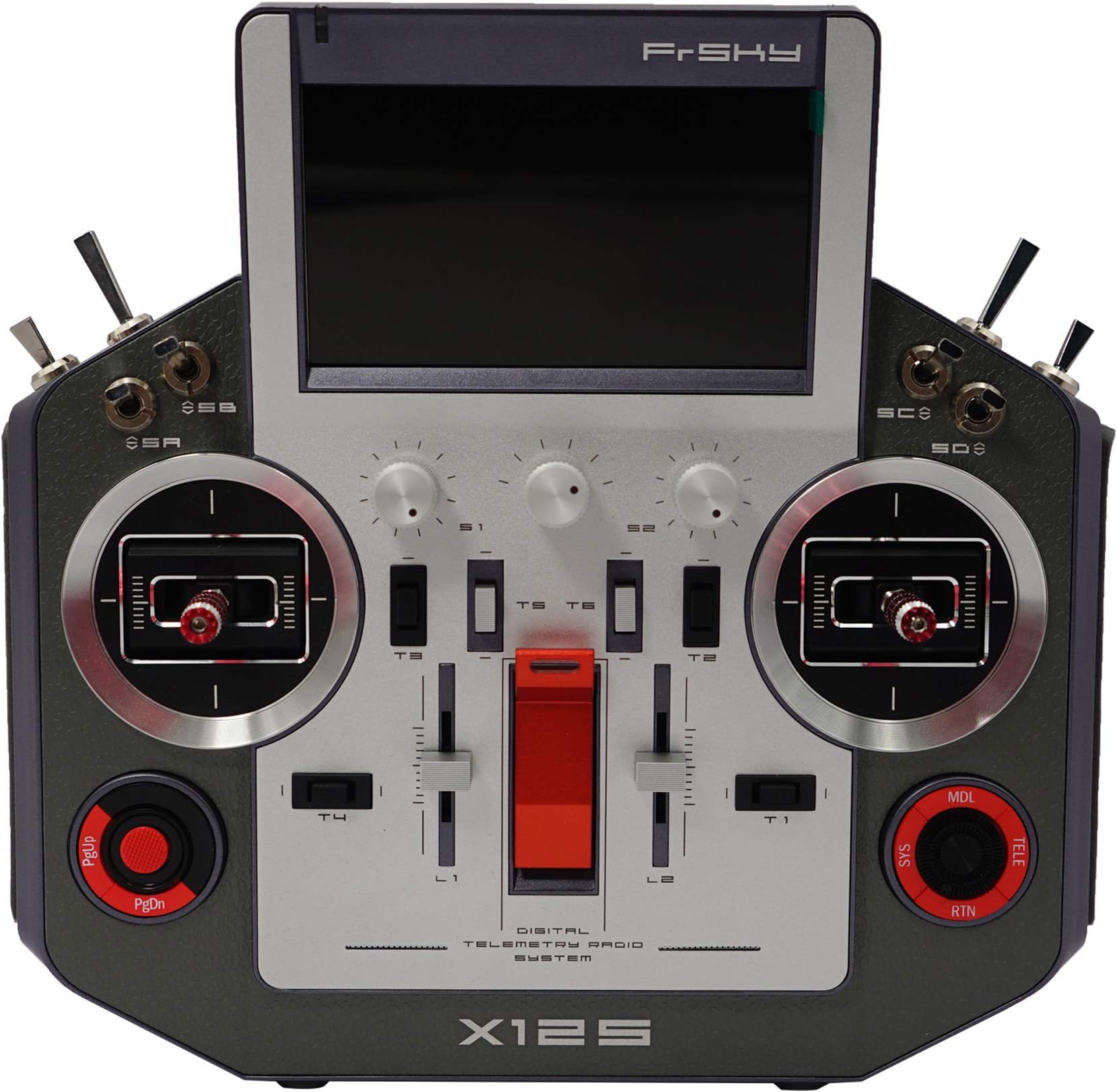 FrSky Horus X12s 16 Channels Transmitter Inbuilt GPS Module Left Hand Throttle (Silver)
