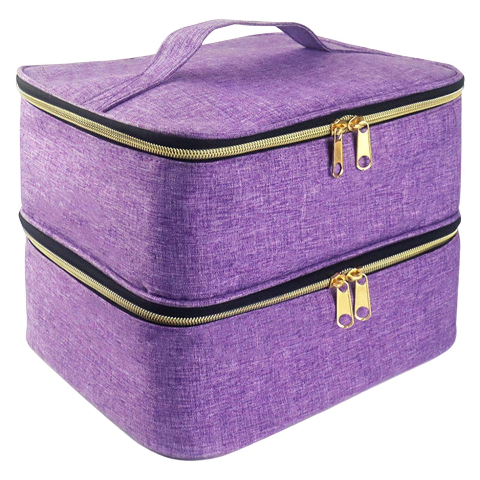 Colcolo Nail Polish Carrying Case Bag Container Travel Case with Soft Dividers Nail Organizer Storage Bag for Cosmetic Nail Polish Polish - Image 3
