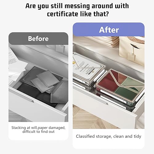 Miniatura 4 de Marte Vanci Contenedor de almacenamiento de plástico con tapa, estuche portátil para proyectos con asa, caja de almacenamiento transparente,