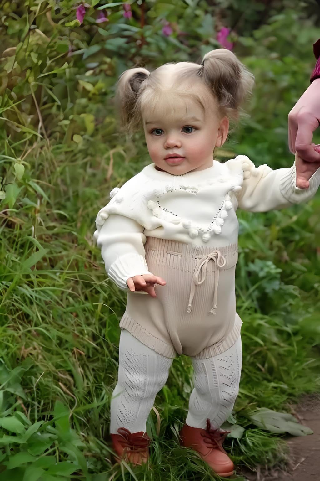 66 cm duży rozmiar Reborn lalki dla maluchów prawdziwe życie Reborn Baby Dolls blond włosy dziewczyna miękka tkanina ciało obciążone, które wyglądają jak prawdziwa lalka niemowlęca zabawka