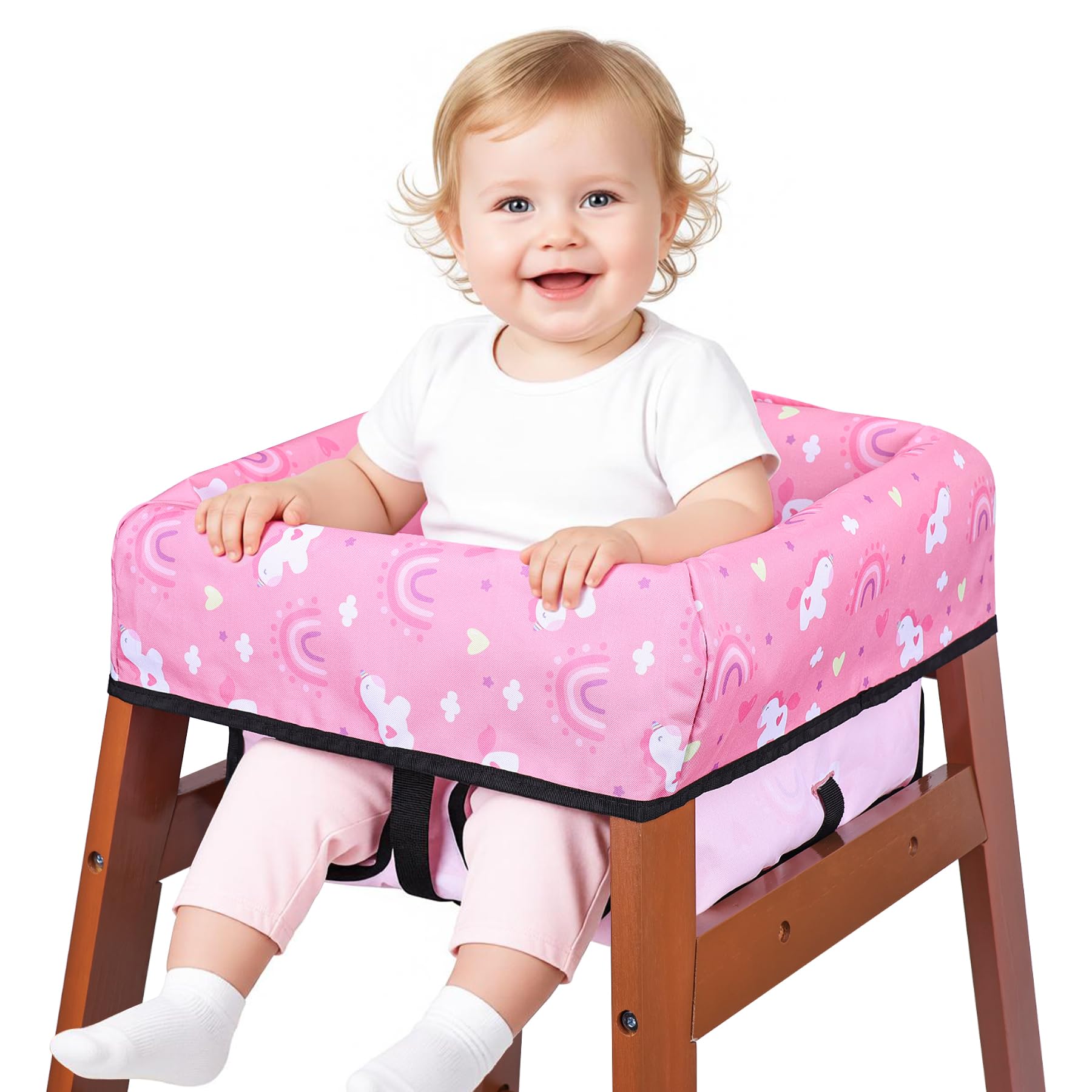Photo 1 of WENRENER Baby High Chair Cover - Pink