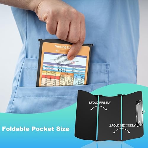Miniatura 10 de Esenciales para la escuela de enfermería, portapapeles plegable para enfermeras, artículos esenciales para estudiantes de enfermería para