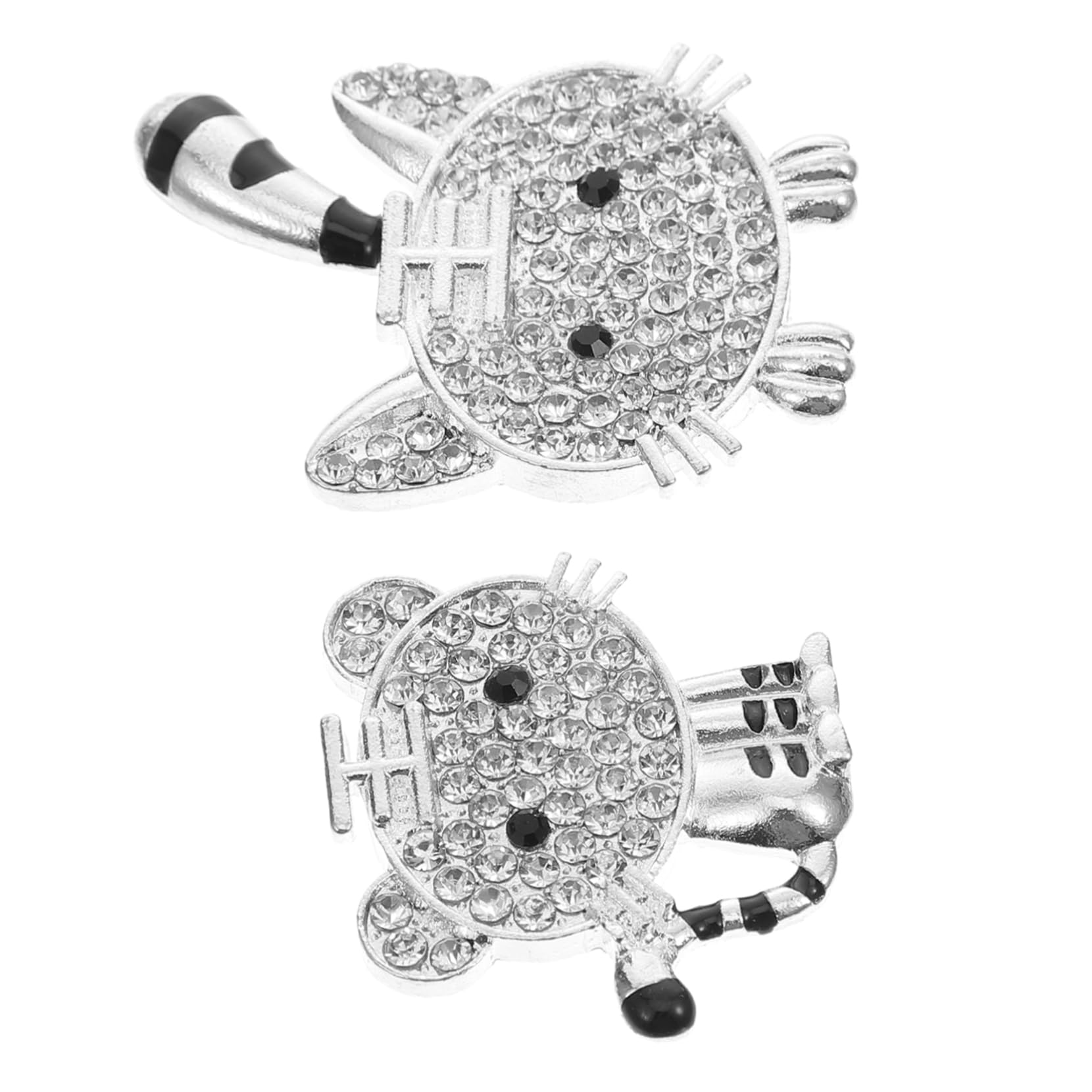 UPKOCH 2pcs Jewelry Accessories DIY Phone Cover Charms Ornaments for Crafts Mobile Phone Case Accessories Keychain Making Materials Keychains Charms Statue Decor Alloy Diamond Supplies