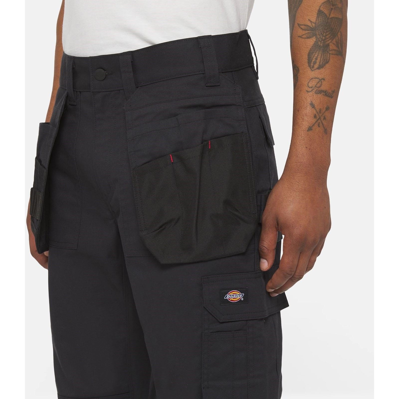 Dickies Multi Pocket Utility Poliestrowe Męskie Czarne Spodnie Robocze