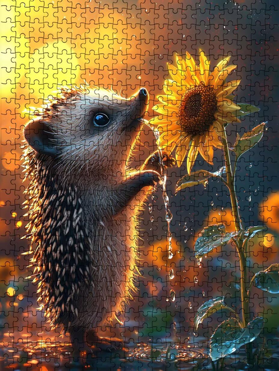 Puzzle 4000 Pezzi, Girasole Erico 3D Puzzle per Adulti Impegnativo, Educa Puzzles Artistico, Divertente E Stimolante Puzzles Decorativo per La Famiglia, Regalo e Decorazione Pareti DX0YL6-921