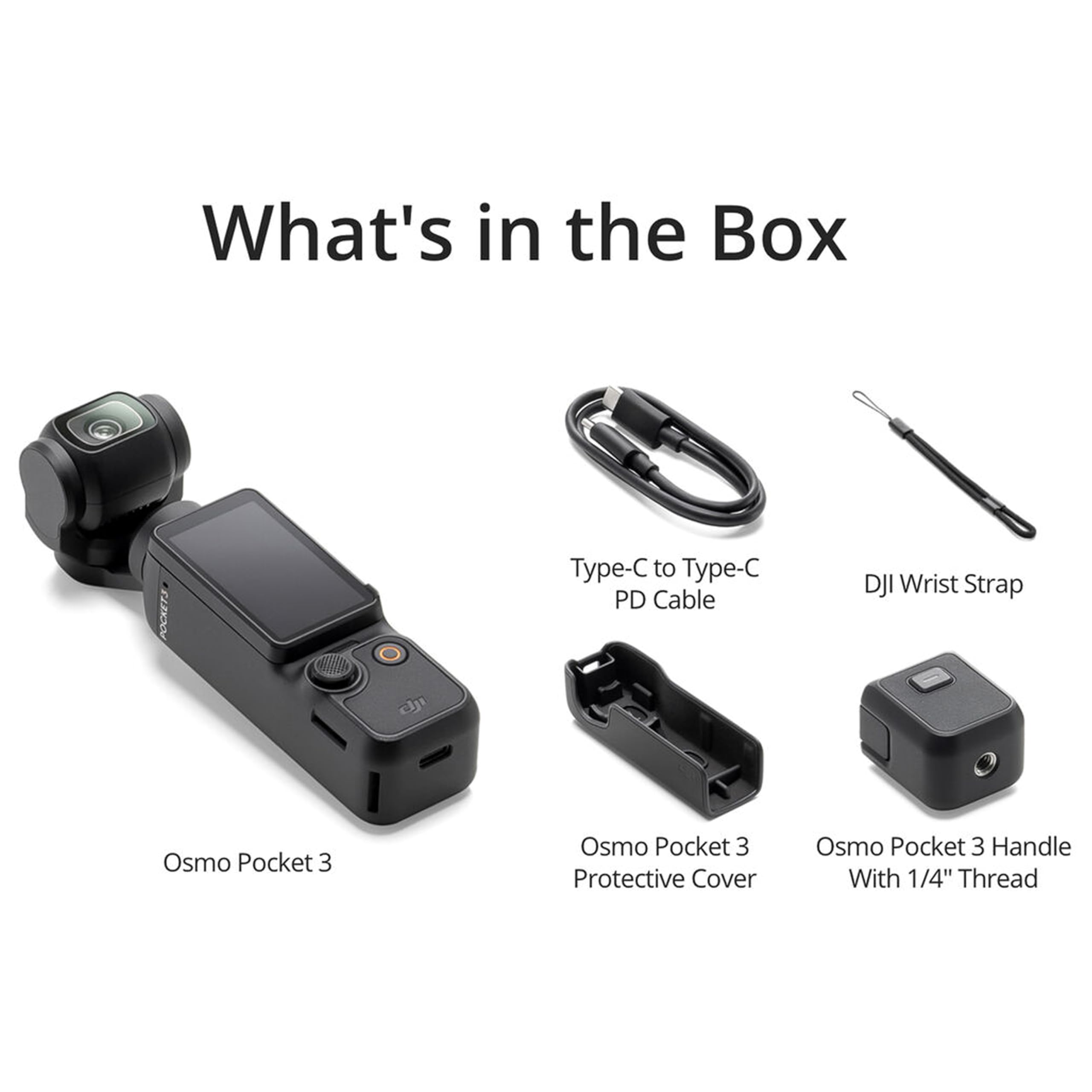 DJI Osmo Pocket 3, Vlogging Cameras with 1'' CMOS & 4K/120fps Vlog Camera, 3-Axis Stabilization, Fast Focusing, Face/Object Tracking, Digital Vlogging Camera for YouTube: Bundle 1
