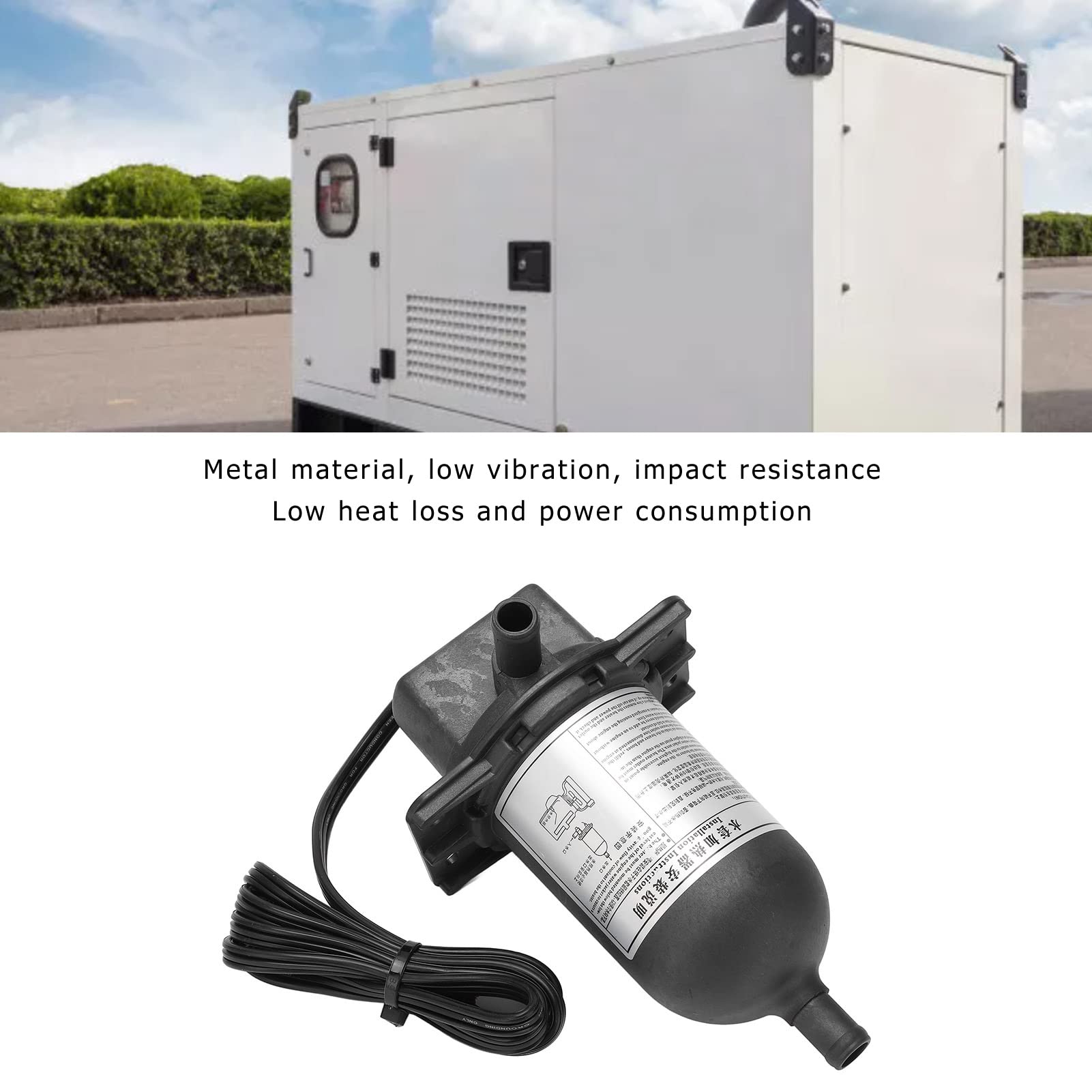 Motorheizung, 1000W selbst zirkulierende Kühlmittelheizung für Generatoren, Aluminiumblockheizung mit automatischem Thermostat