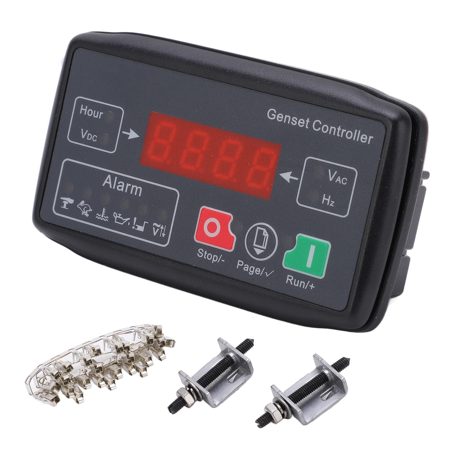 Controlador de Grupo Electrógeno MGC100 Módulo de Control de Arranque Y Parada Automático Conjunto de Generador único Protección de Arranque para Pequeños Grupos Electrógenos de Gasolina Diésel
