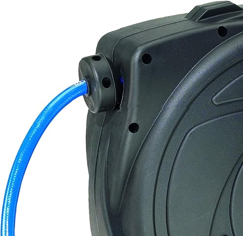 Miniatura 5 de Elite - Carrete de manguera de aire retráctil con manguera de aire de poliuretano de 3/8 pulgadas por 50 pies, resistencia excepcional a la