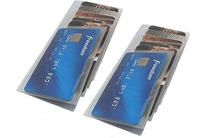Plastic Wallet Inserts-Ultra Slim Card Or Pocket Insert - 2 Pack