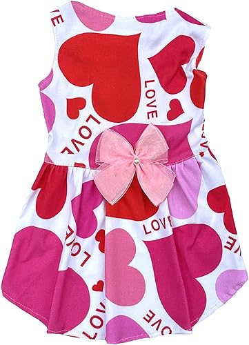 Vestido de tul para cachorro de cumpleaños para niña con diseño de pastel de cumpleaños, para perros pequeños, niñas, falda de fiesta de gatos,