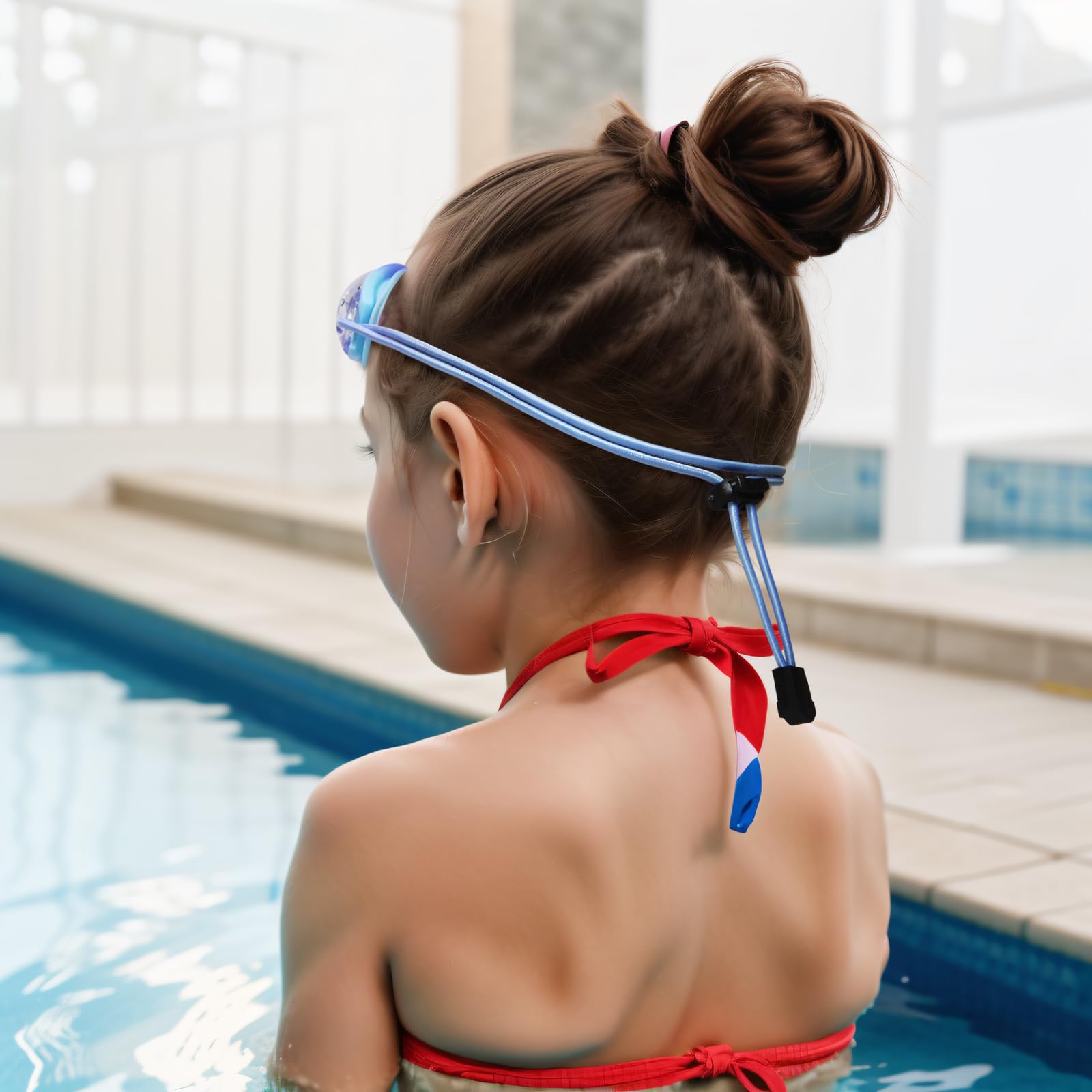 Kinder-Schwimmbrille, 2 Stück, vollständiger Schutz, kein Auslaufen, Anti-Beschlag, Alter 3–14 Jahre