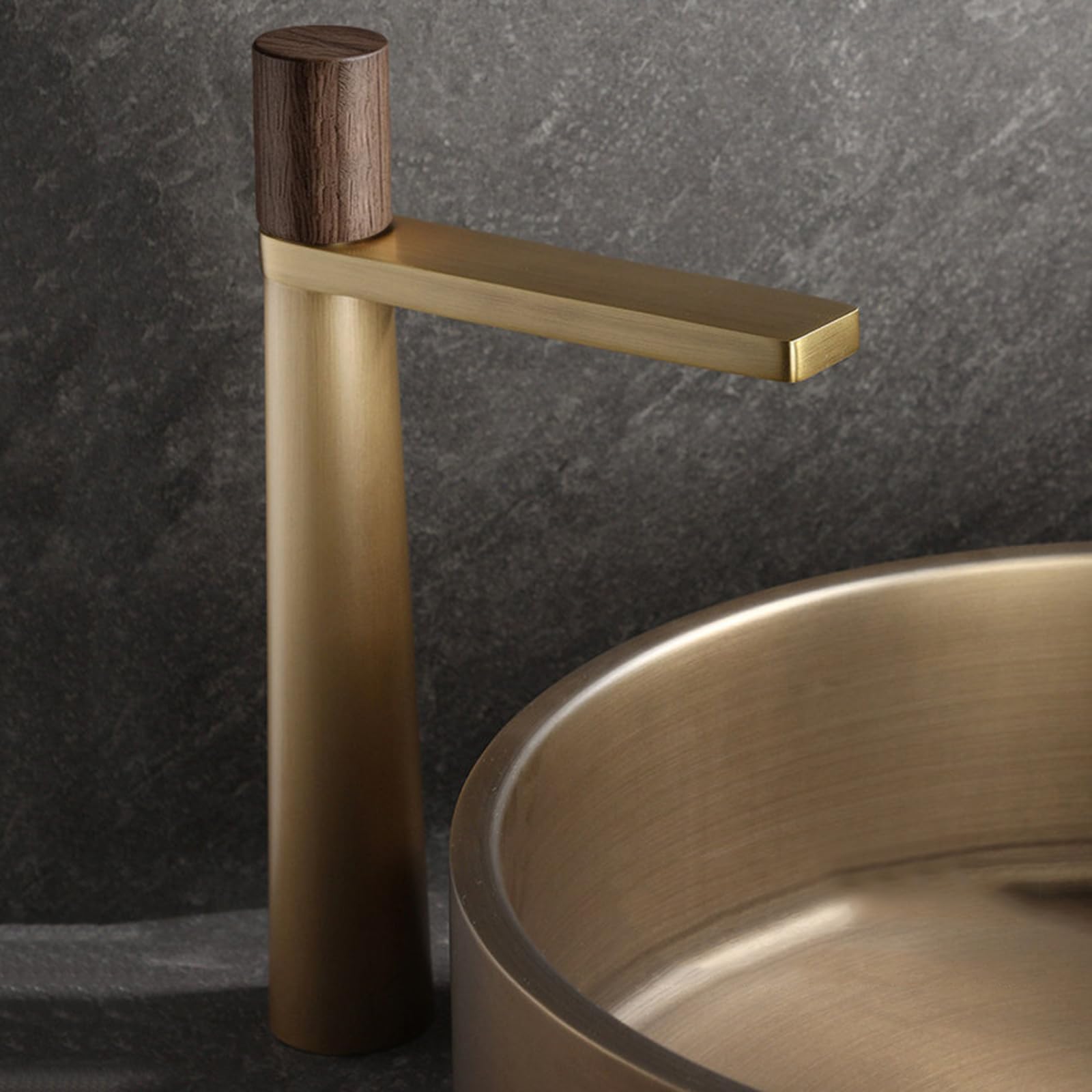 BiaoTeng Grifo Lavabo Antiguo Alto Laton con Manguera G1/2