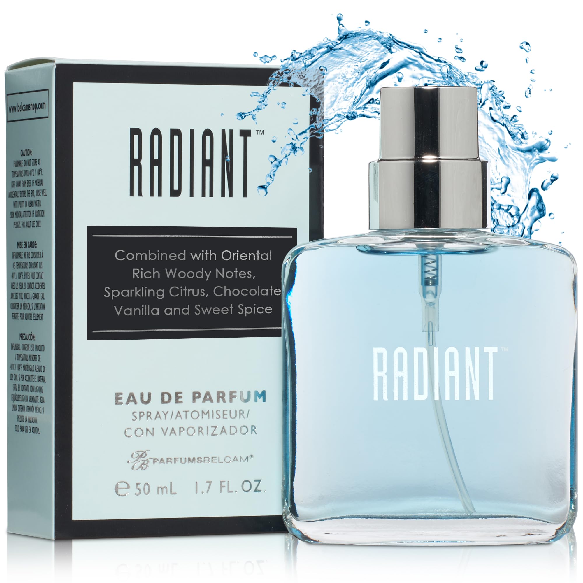 - PB ParfumsBelcam Radiant Eau de Parfum for Women – Warm Oriental Vanilla Gourmand Perfume with Citrus, Chocolate & Caramel – Sweet Spicy Fragrance Spray, Signature Everyday Scent, 1.7 Fl Oz