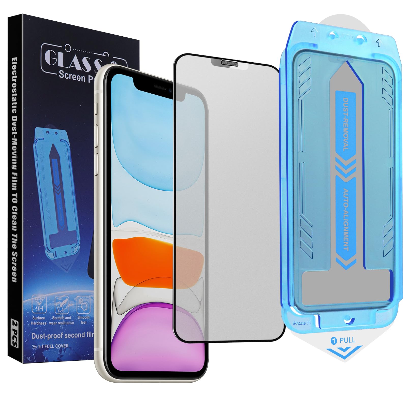 Screen Protector for iPhone 11 / XR Matte 6.1-Inch 9H Tempered Glass
