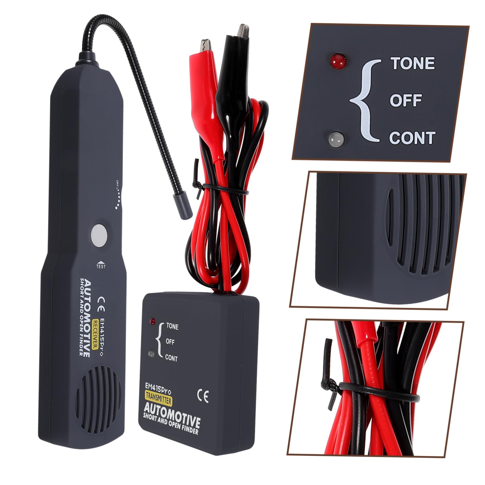 1set Tester Circuito Elettrico Auto Tracciatore Cavi Per Rilevamento Cortocircuiti e Circuiti Aperto Strumento Manutenzione Auto Compatto e Leggero Facile Da Usare Per Elettricisti
