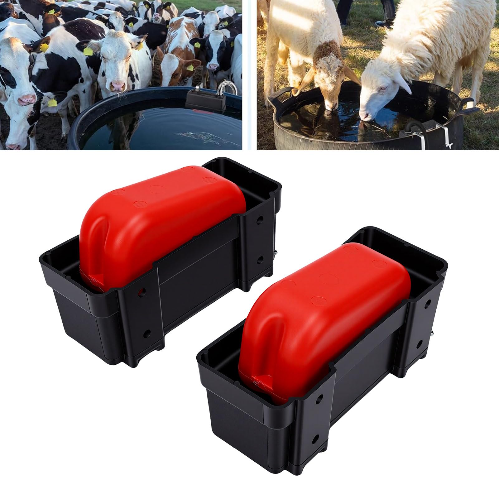 Controlador de Nivel de Agua con Interruptor de Flotador, 2 Juegos de Válvula Flotante para Ganado, Caudal de 245 GPH a 20-50 PSI, Control Automático de Nivel de Agua