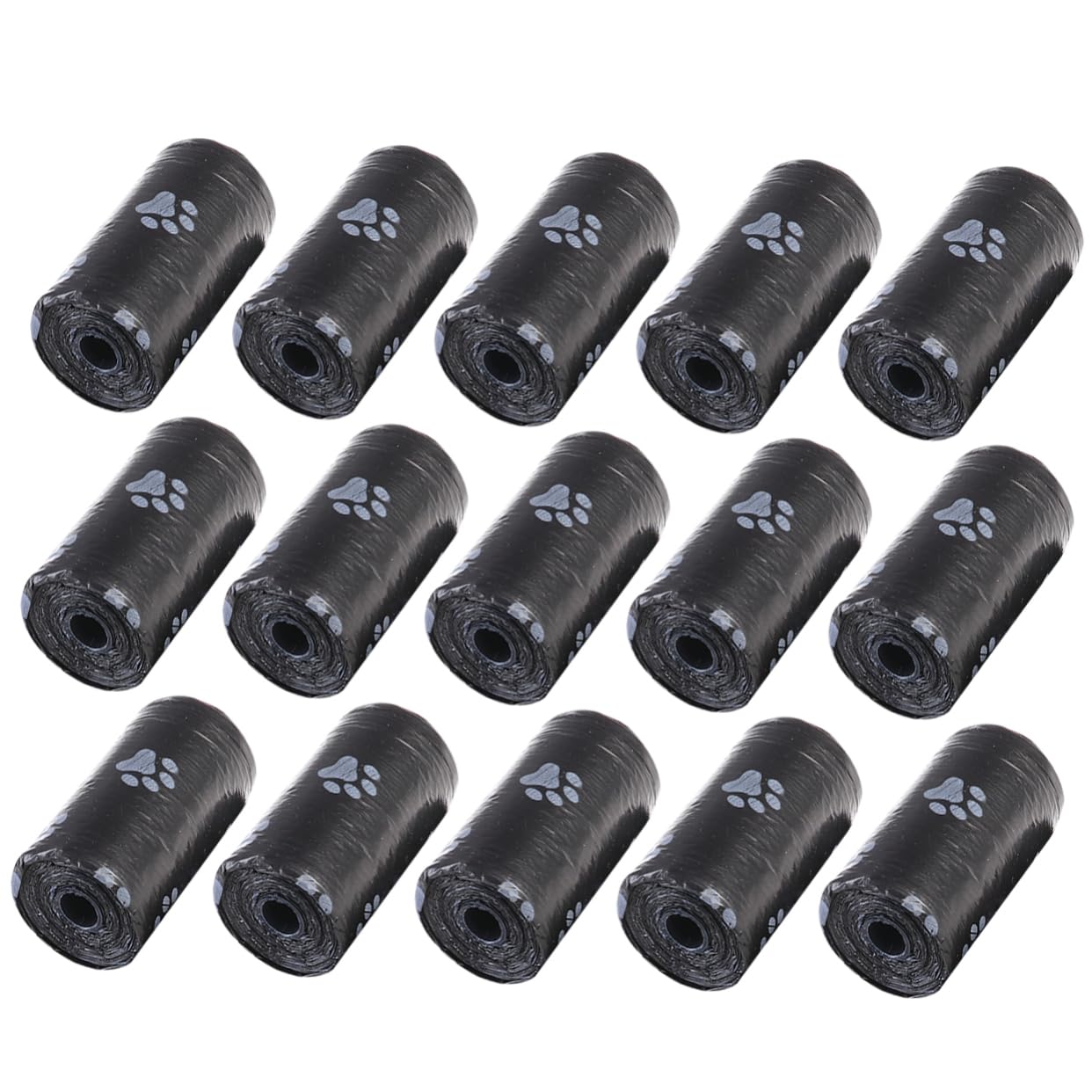 GRIRIW 15Rolls Pet Waste Bags Disposable Garbage Bags with Leak and for Dog Walking and Outdoor Use Black Color
