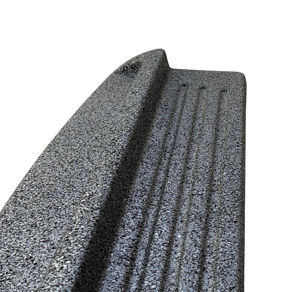 bepco Leitermatte - Antirutschmatte (LxBxH: 100 x 25 x 5 cm, Schwarz) - Leiterstandfuß, Leitersicherung aus 100% recyceltem Kunststoff, für sichere Leiterarbeiten ohne Wackeln/Wegrutschen