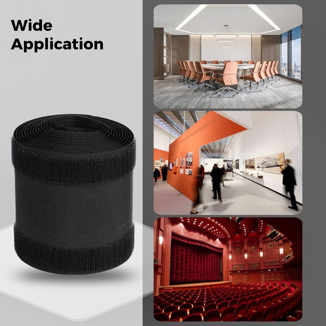 Generic 2 Rolls of 9.8 Feet Floor Cable Cover for Carpet, Carpet Cord Protector, Ideal for Offices, Exhibition, Shopping Malls, Ensures Safe and Organized Cable Management