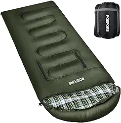 Sacos de dormir para adultos, flanela de algodão leve com furos de zíper no braço, sacos de dormir 2GG com travesseiro saco de compressão para acampamento ao ar livre, mochila