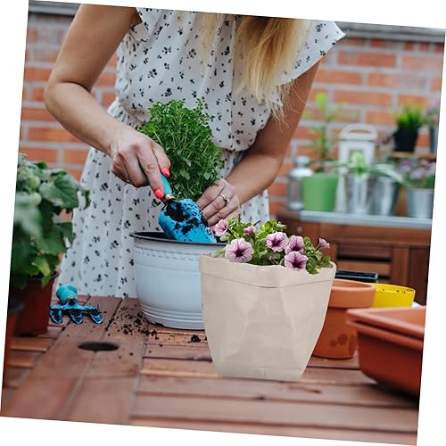Miniatura 8 de 1 bolsa de papel kraft maceta de cerámica Plantador de plantas verdes caja de envoltura de regalo Kraft maceta de aire maceta de aire maceta de