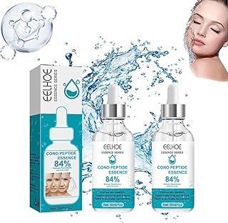 2Pcs Eelhoe Essence Series,EELHOE Moisturizing Essence,Cono Peptide Essence 84%,Deep Hydrating Anti-Aging Essence Reduces Fine Lines & Wrinkles(30ml)