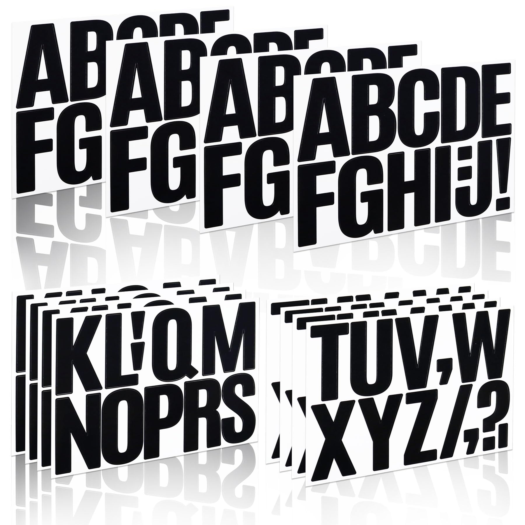 Hseonmauyi 3 Inch Large Stick on Letter Stickers, Vinyl Alphabet Sticker