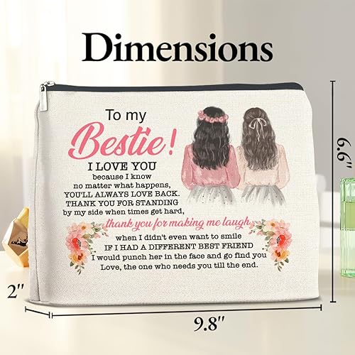 Miniatura 2 de TSUYAWU Regalos divertidos para mujeres, regalo para mejores amigas, bolsa de maquillaje, regalos de amistad para mejores amigas, mejores amigas,