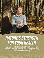 Vista 3 de BulkSupplements.com Extracto de hongo de melena de león - Polvo de melena de león - Suplemento de hongos de melena de león - Extracto de melena