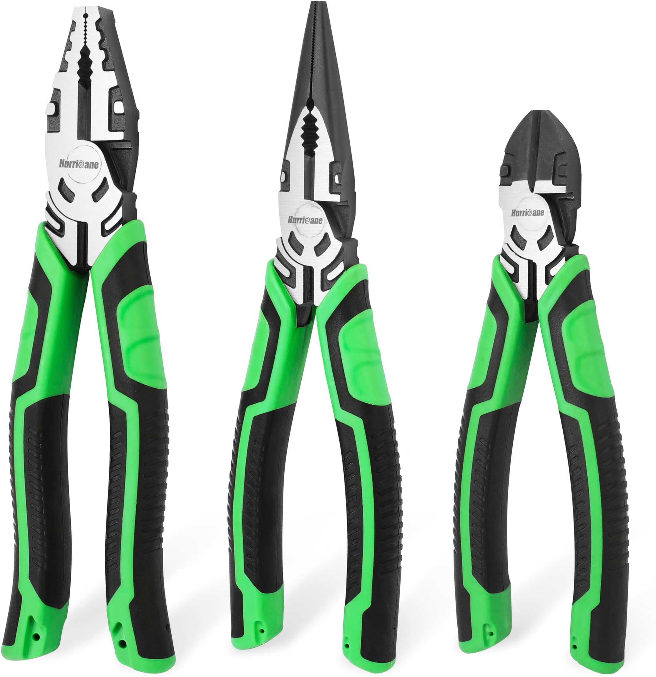 Husky 1006 3 Piece HighLeverage Pliers Set with 7 Inch Diagonal Pliers