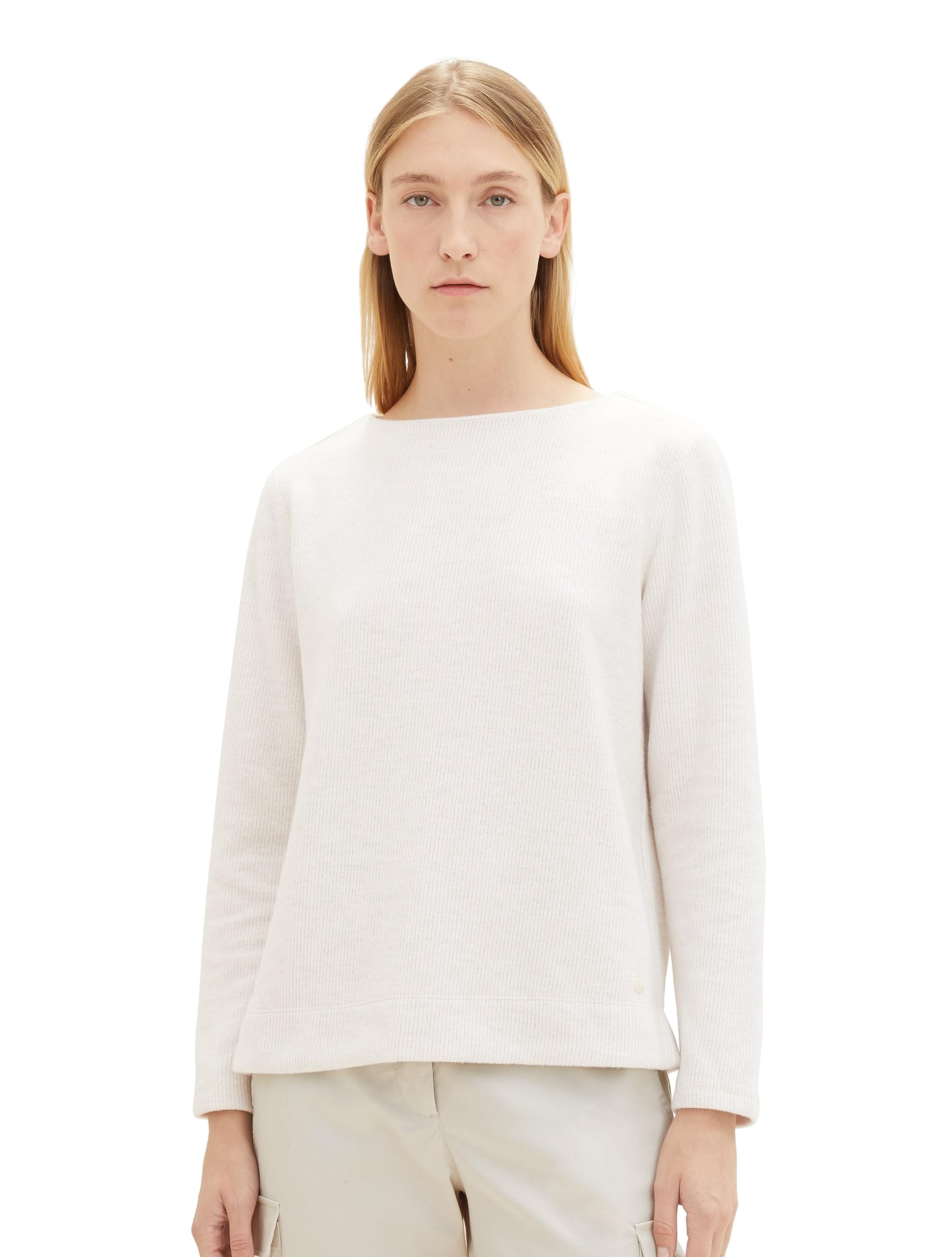 TOM TAILOR Women's sweatshirt, 27789 Smooth Light Sand Melange, XL