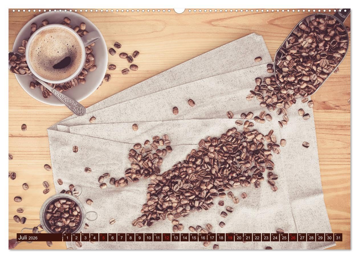 Auf einen Kaffee? (hochwertiger Premium Wandkalender 2026 DIN A2 quer), Kunstdruck in Hochglanz: Eine Einladung zum Kaffee trinken (CALVENDO Lifestyle)