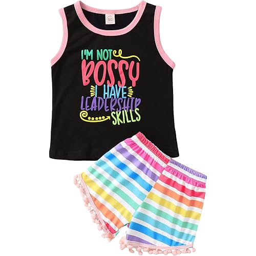 Mikrdoo Baby Girl Clothes Toddler Girl Summer Outfits Shirts Tops Ripped Denim Shorts Set Little Girl Clothes