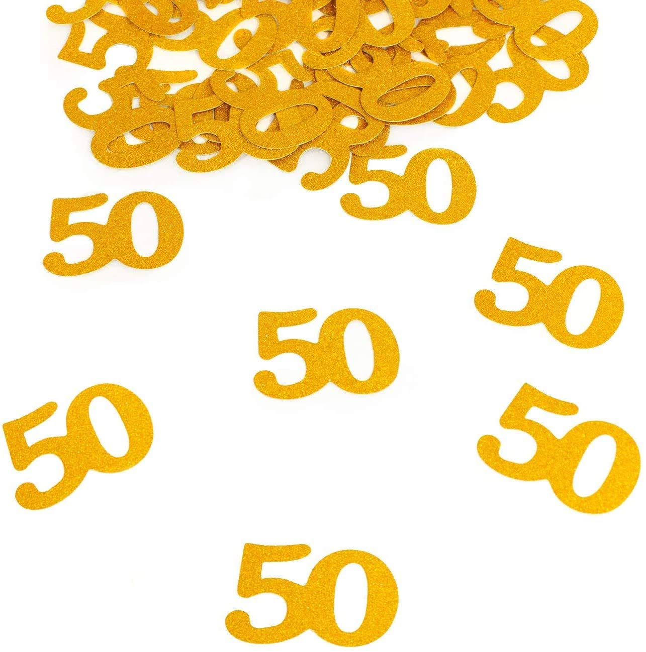 50 en fantastische gouden glitter tafel confetti