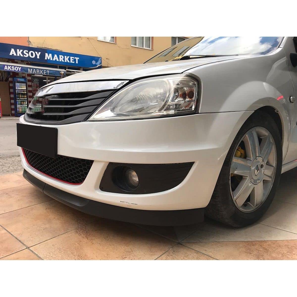 2 szt. PRZEDNI SPOILER Zderzak Lip Euro Spoiler Uniwersalny zestaw nadwozia, dla Renault, Dacia, LOGAN Astra H LIP