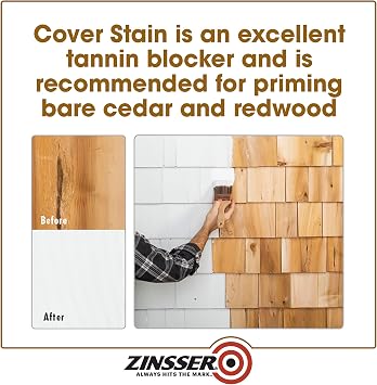 qt Zinsser 03504 White Zinsser, Cover-Stain Oil-Based Stain Blocker, 450 VOC