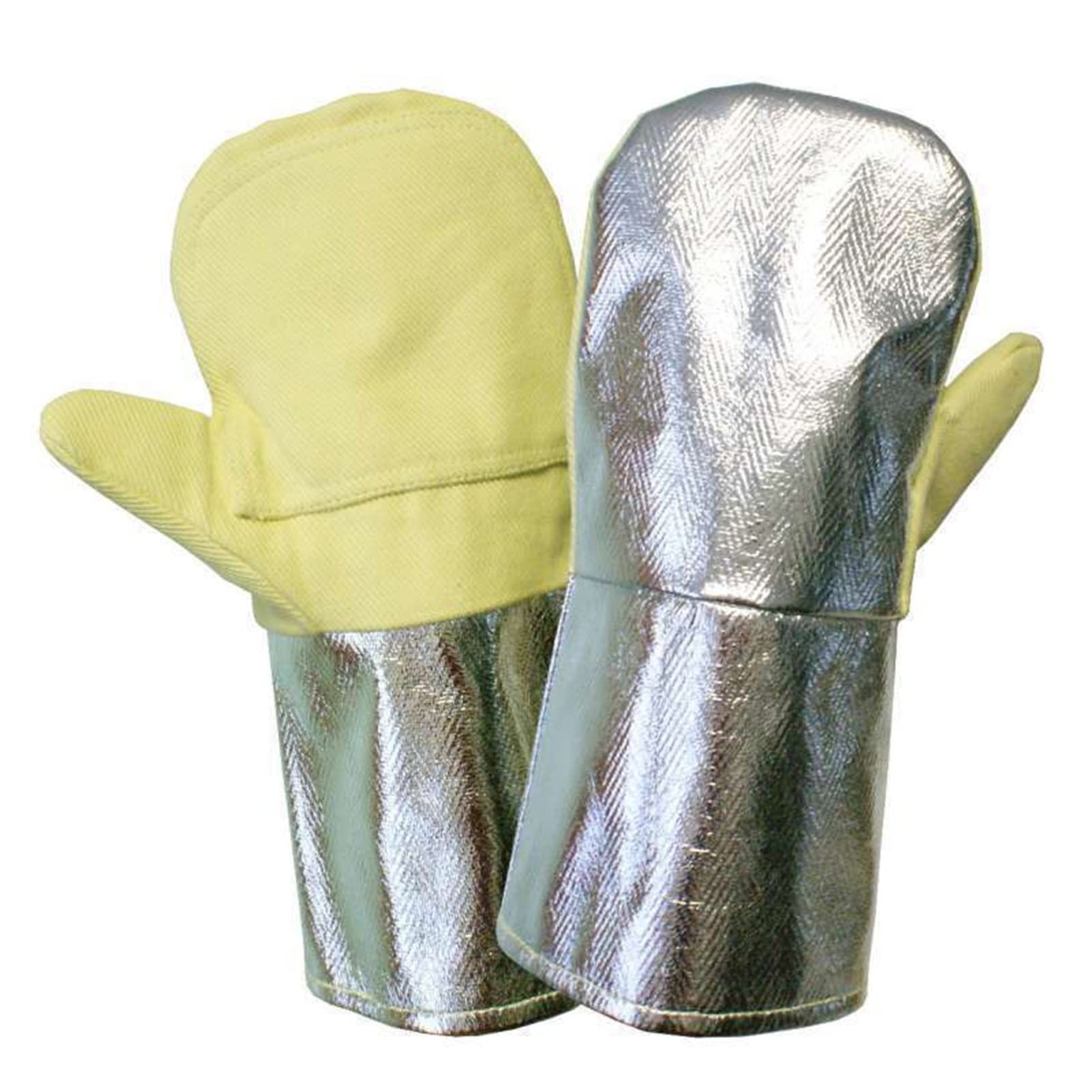 PiWine Gartenhandschuhe, schnittfeste Handschuhe, feuerfeste Handschuhe, 700 ℃ hochtemperaturbeständige Handschuhe, 14-Zoll-Schweißhandschuhe for Metallurgie, Herd, Grill und andere Zwecke