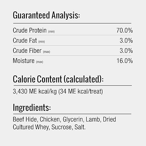 Vista 68 de GOOD 'N' FUN Rollos pequeños hechos con venado real, 10 unidades, cuero crudo altamente digerible para perros, multicolor, número de modelo: P-94431