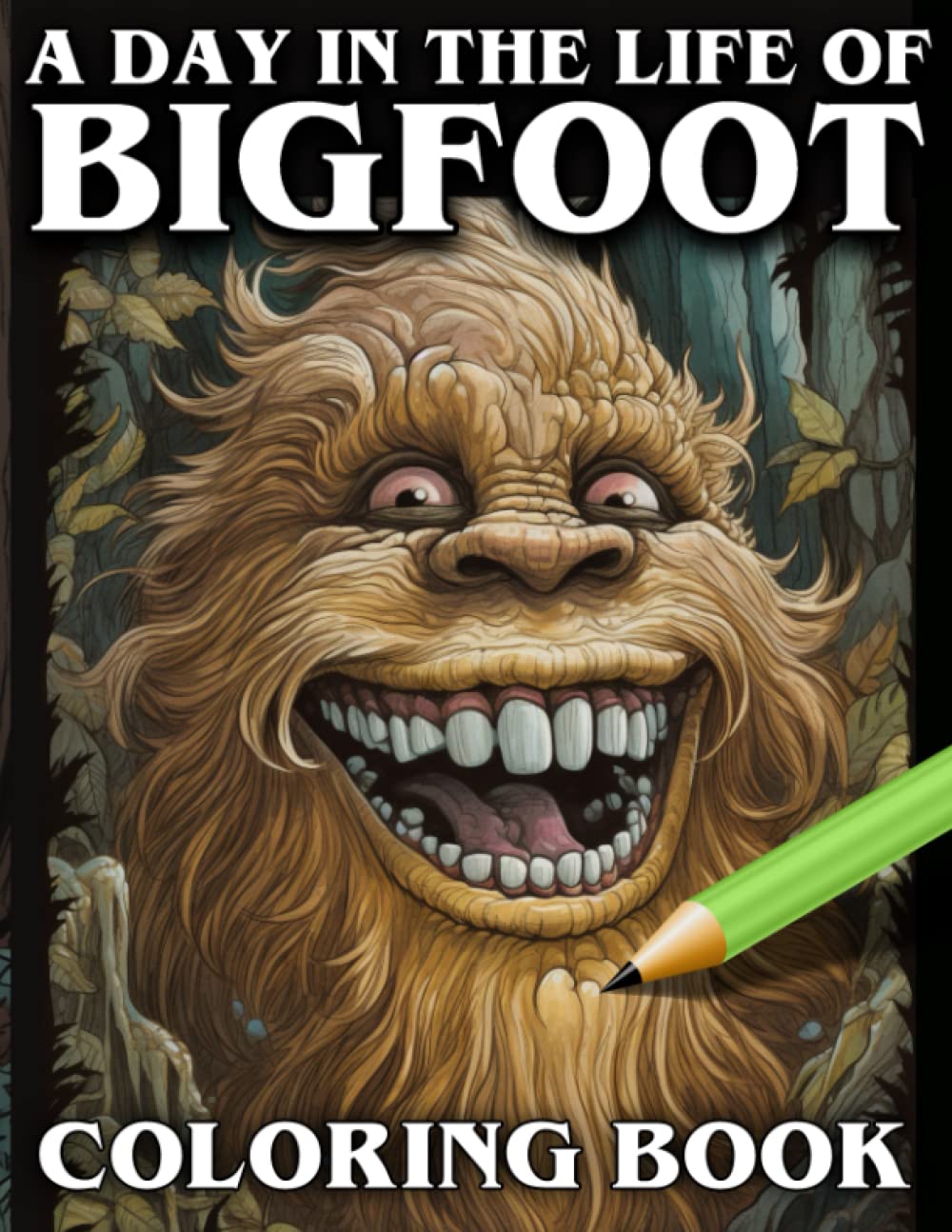 A Day In The Life Of BIGFOOT Coloring Book: Unique Colouring Book Featuring Sasquatch 's Activity Fun Filled Day, Perfect Gift For Lovers Of These ... Mythical (?) Creatures, For Children & Adults