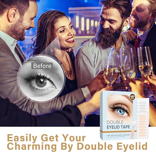Miniatura 3 de Cinta para párpados  Tiras levantadoras de párpados con capucha instantánea, caídospárpados irregulares, impermeable e invisible, con cintas para