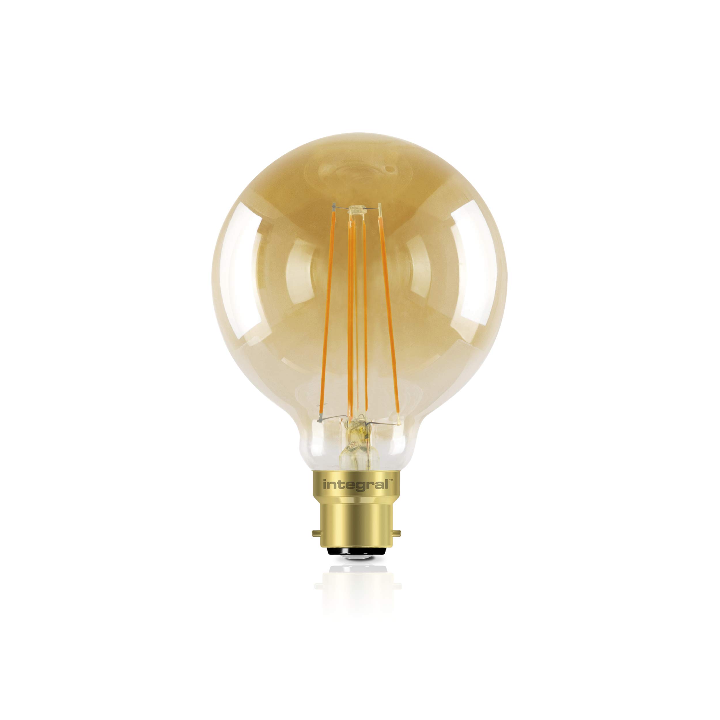 Integral ILGLOBB22D010 LED Filament Lamp B22 Bayonet Cap