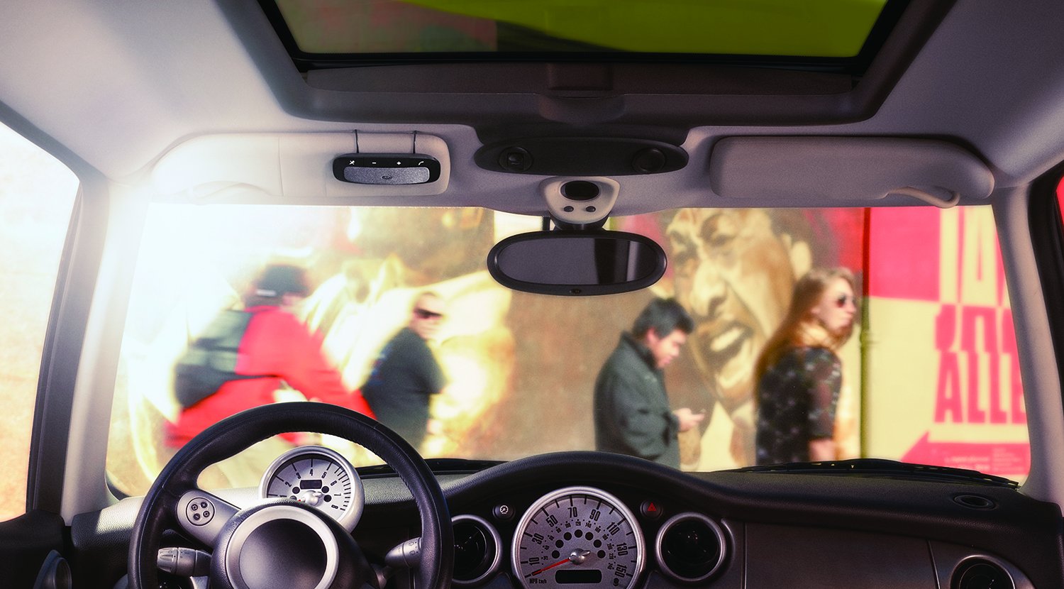 Motorola Sonic Rider I Bluetooth KFZ Freisprecheinrichtung I Freisprechanlage für sicheres Telefonieren im Auto I 45 Stunden Gesprächszeit I Wireless I Schwarz
